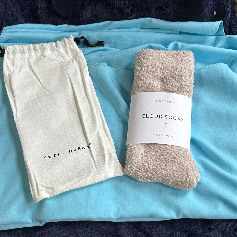 Sweet Dreams Cloud Socks - Beige Plush Cozy Socks new for men or woman
